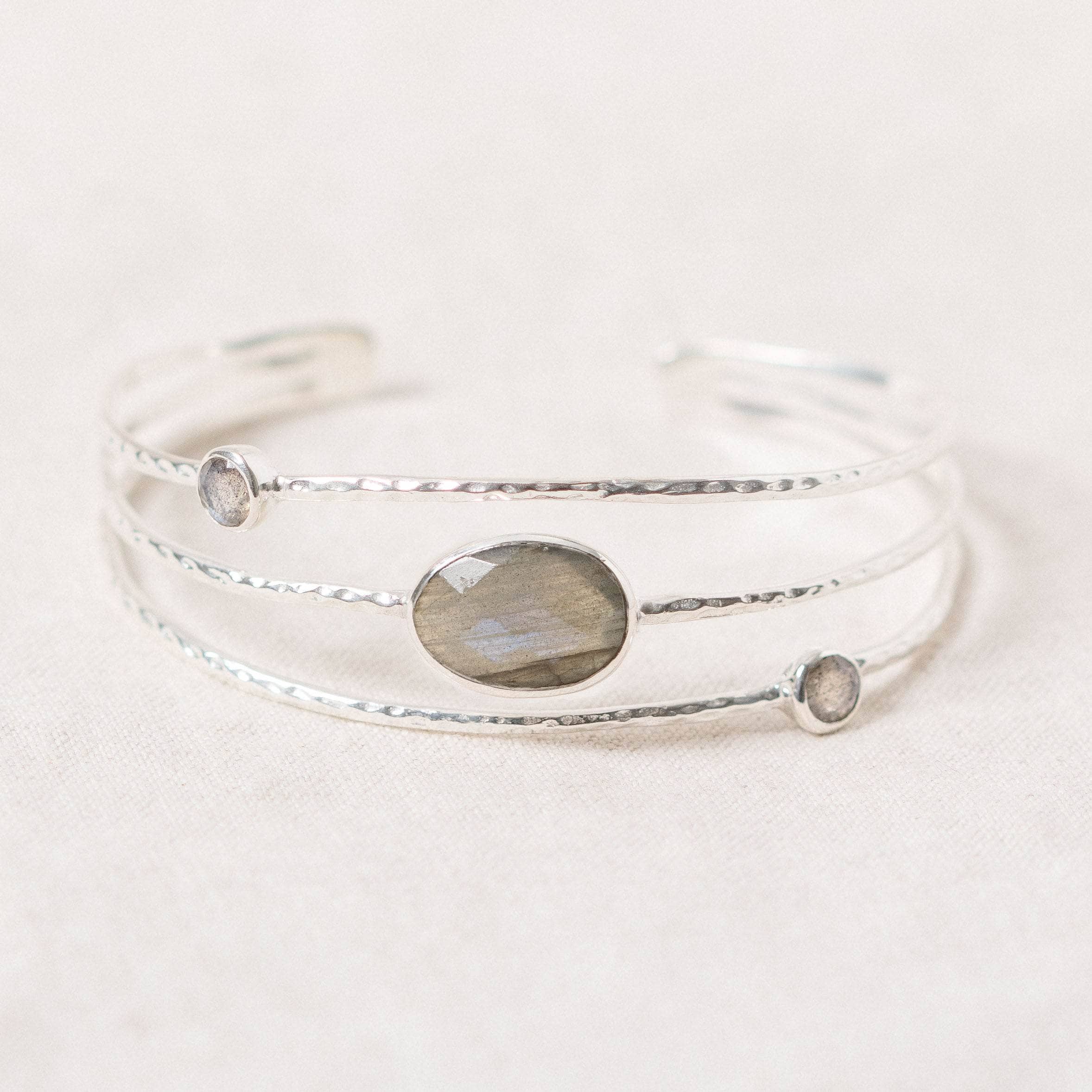 Studio-Session-1095 Labradorite Gold or Silver Bracelet - Image 8