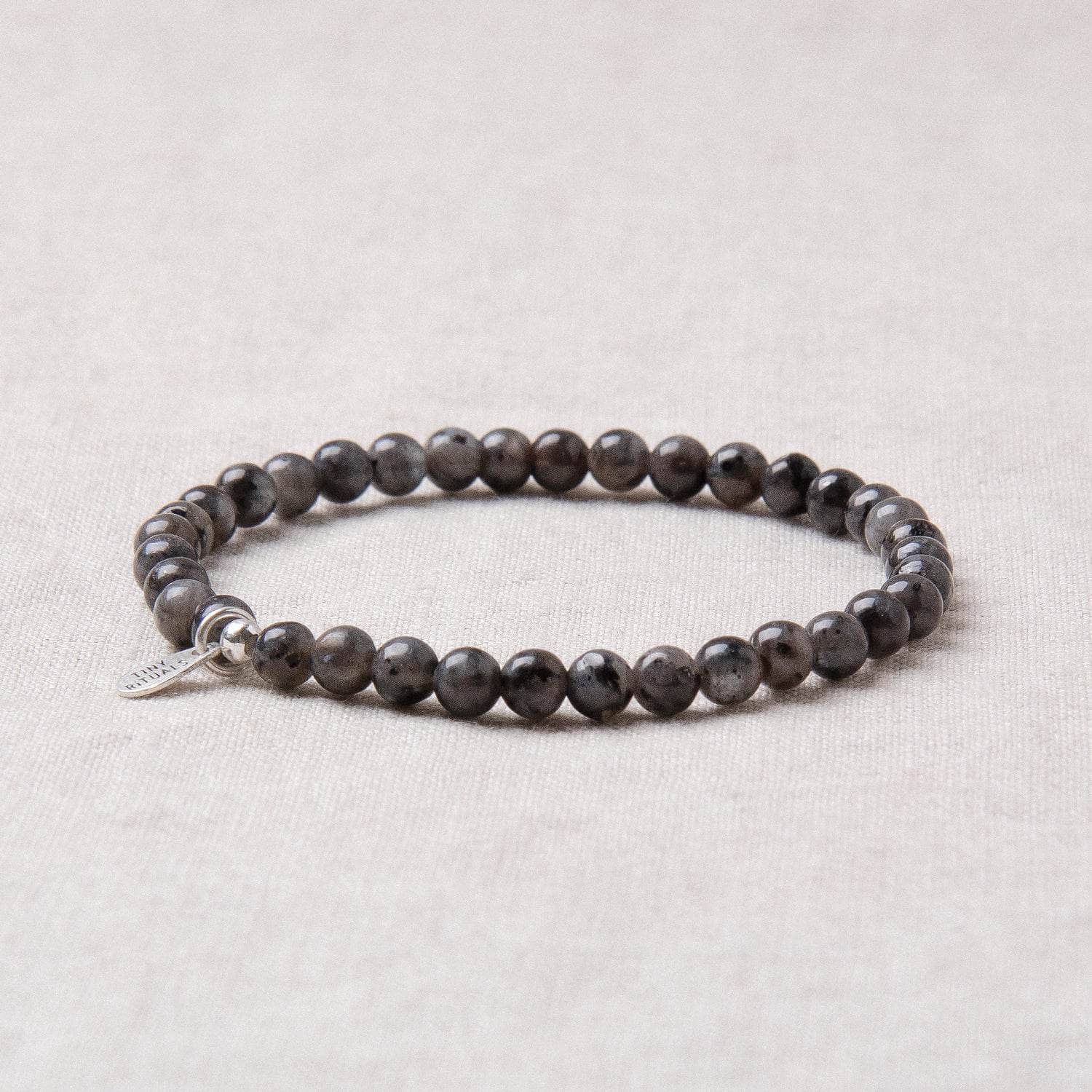 Studio-Session-1395-2 Larvikite Black Labradorite Energy Bracelet - Image 4