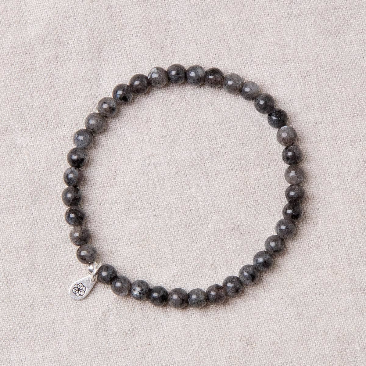 Studio-Session-1401-2 Larvikite Black Labradorite Energy Bracelet - Image 1