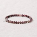 Natural Plum Blossom Tourmaline Energy Bracelet - Image 4