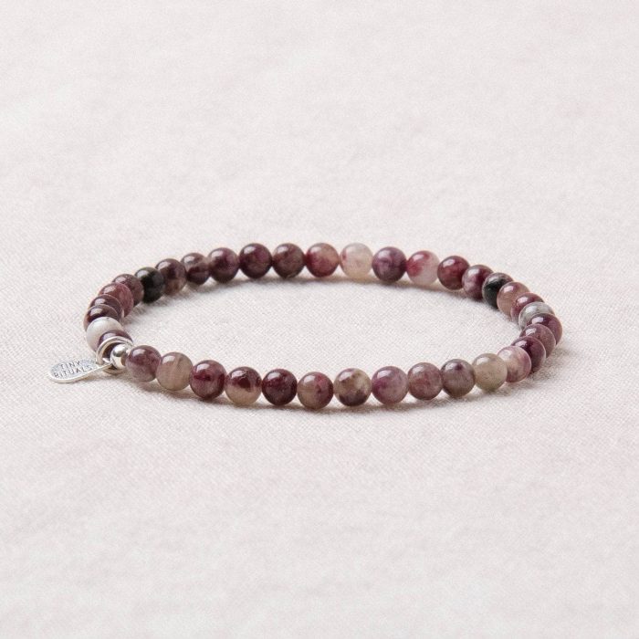 Natural Plum Blossom Tourmaline Energy Bracelet - Image 4