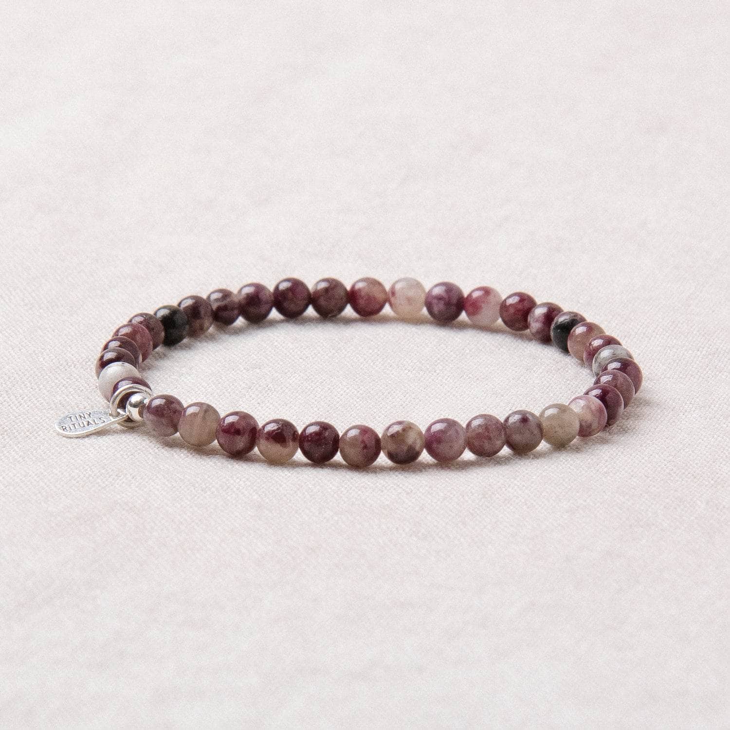 Studio-Session-1411-2 Natural Plum Blossom Tourmaline Energy Bracelet - Image 4