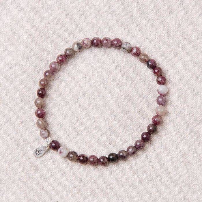 Natural Plum Blossom Tourmaline Energy Bracelet - Image 1