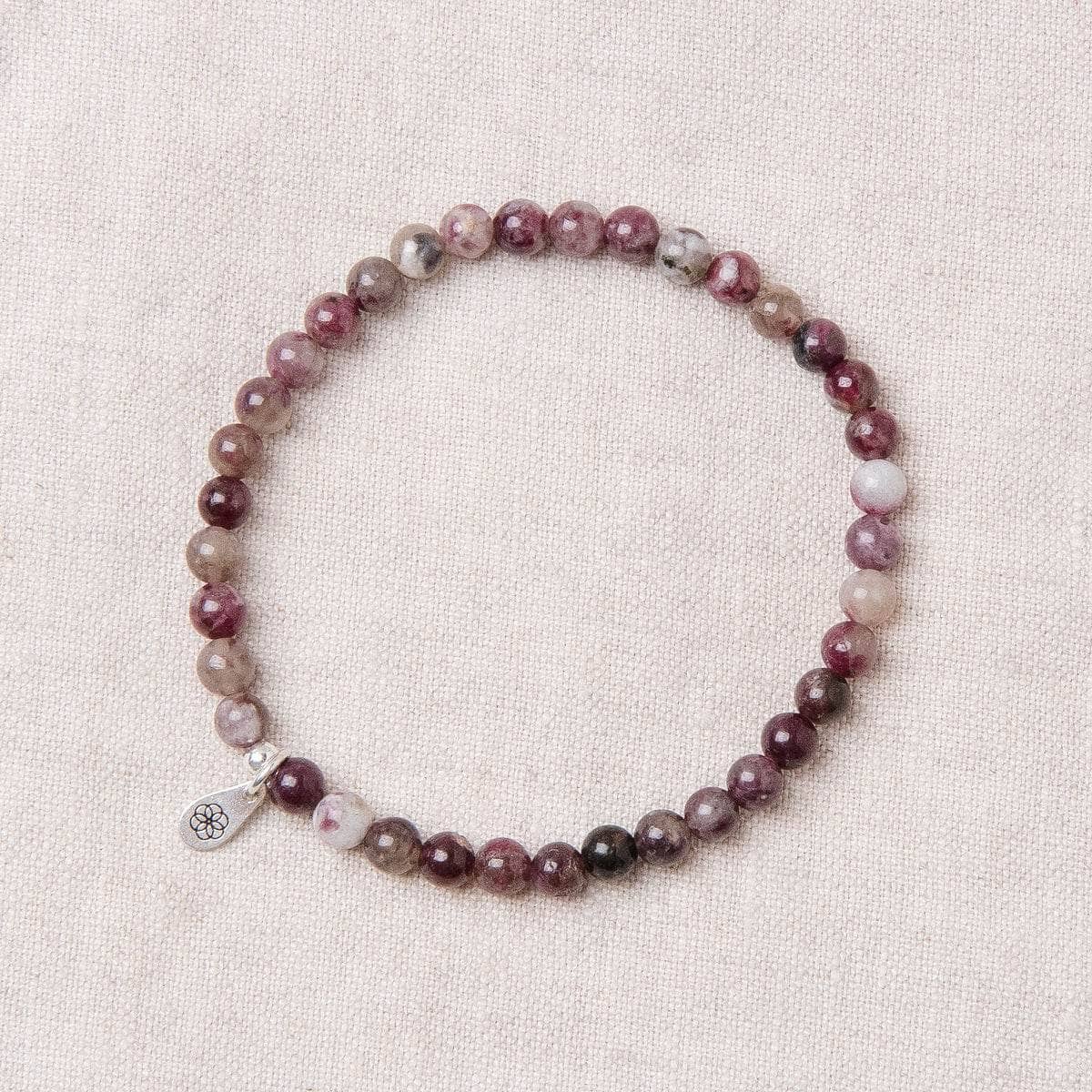 Studio-Session-1414-2 Natural Plum Blossom Tourmaline Energy Bracelet - Image 1