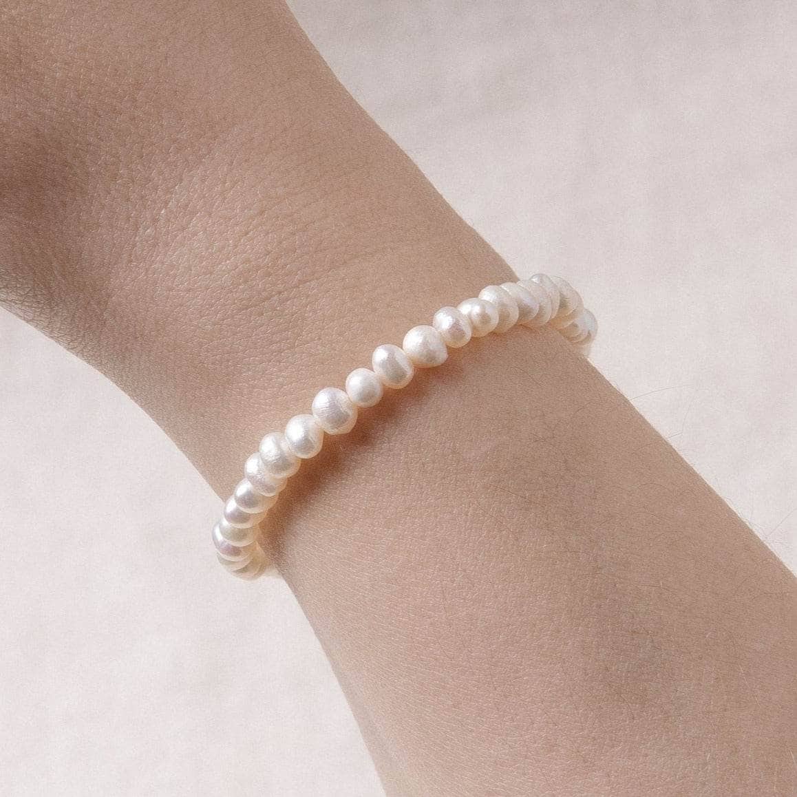 Studio-Session-1462-2 Natural Freshwater Pearl Energy Bracelet - AAA Premium Quality - Image 5