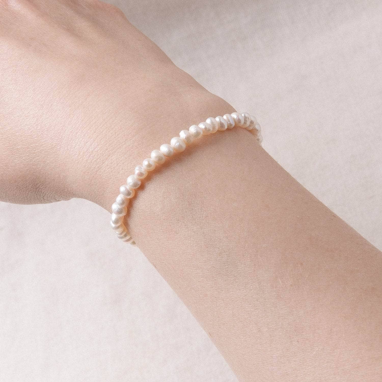 Studio-Session-1464-2 Natural Freshwater Pearl Energy Bracelet - AAA Premium Quality - Image 6