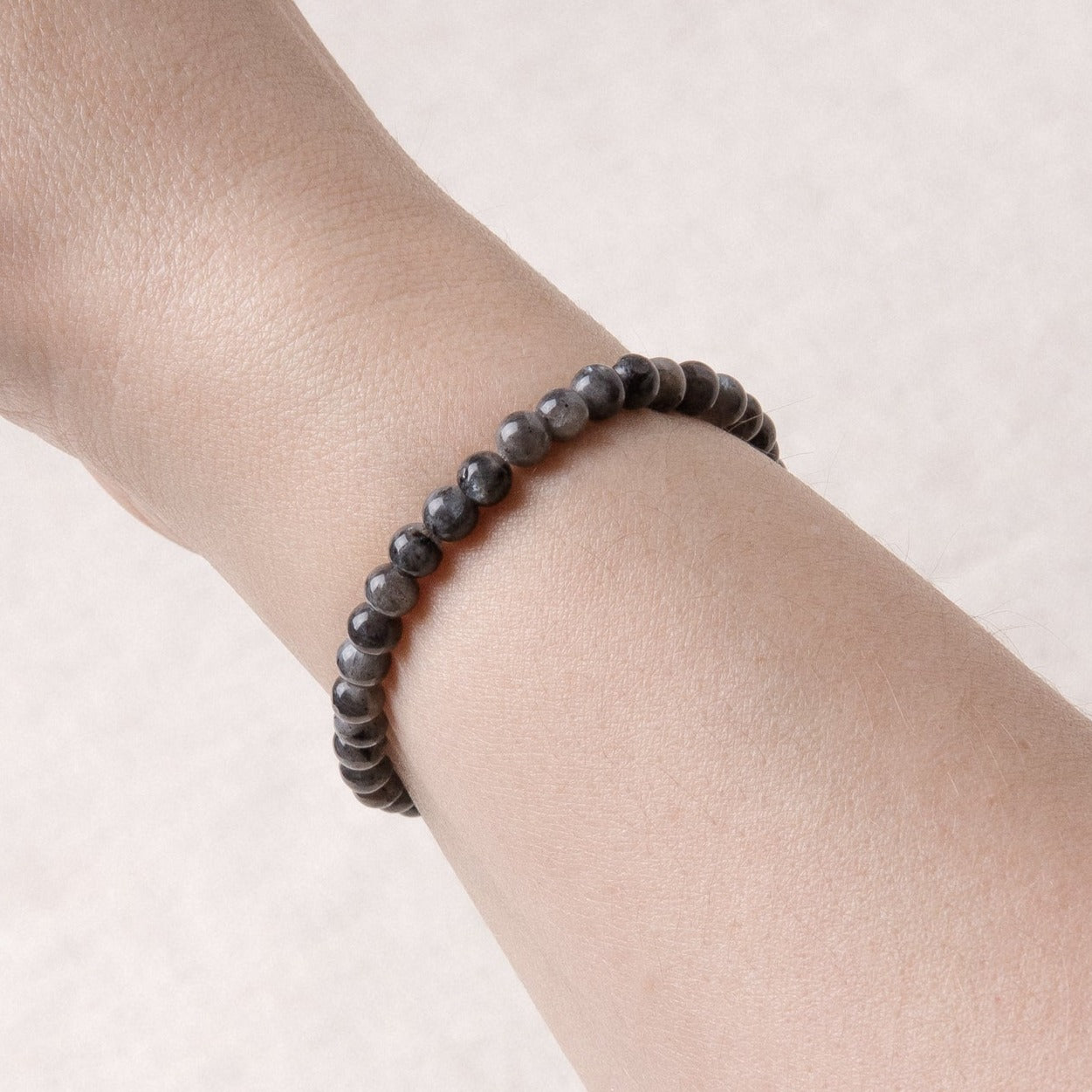 Studio-Session-1476-2 Larvikite Black Labradorite Energy Bracelet - Image 5