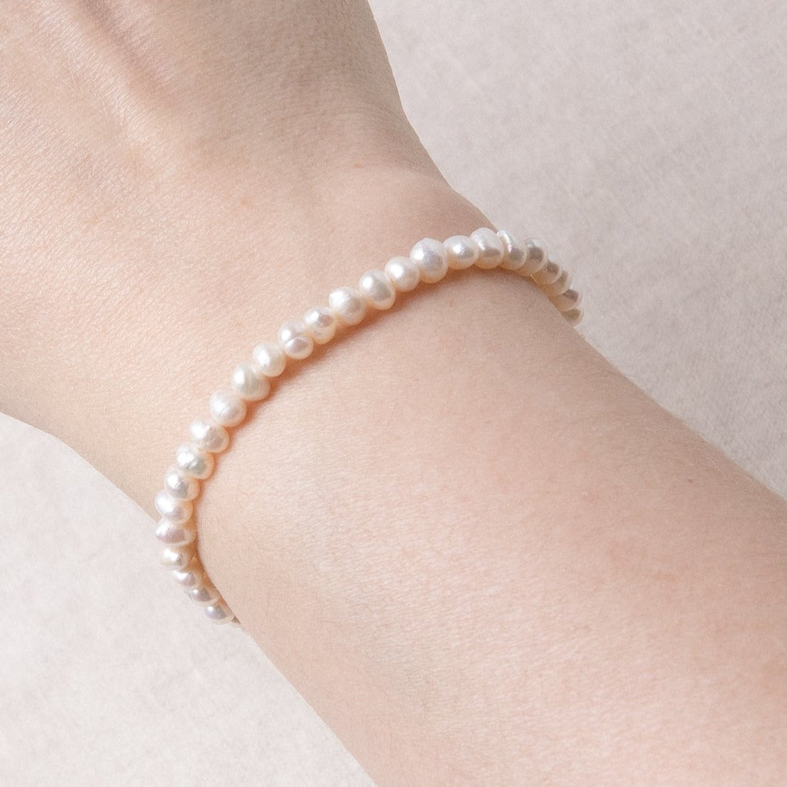 Studio-Session-1486-2 Natural Freshwater Pearl Energy Bracelet - AAA Premium Quality - Image 2