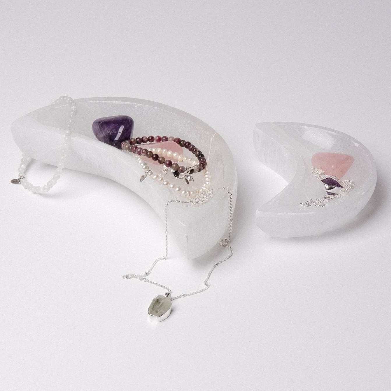 Studio-Session-1762 Selenite Moon Crystal Recharging Bowl - Image 6