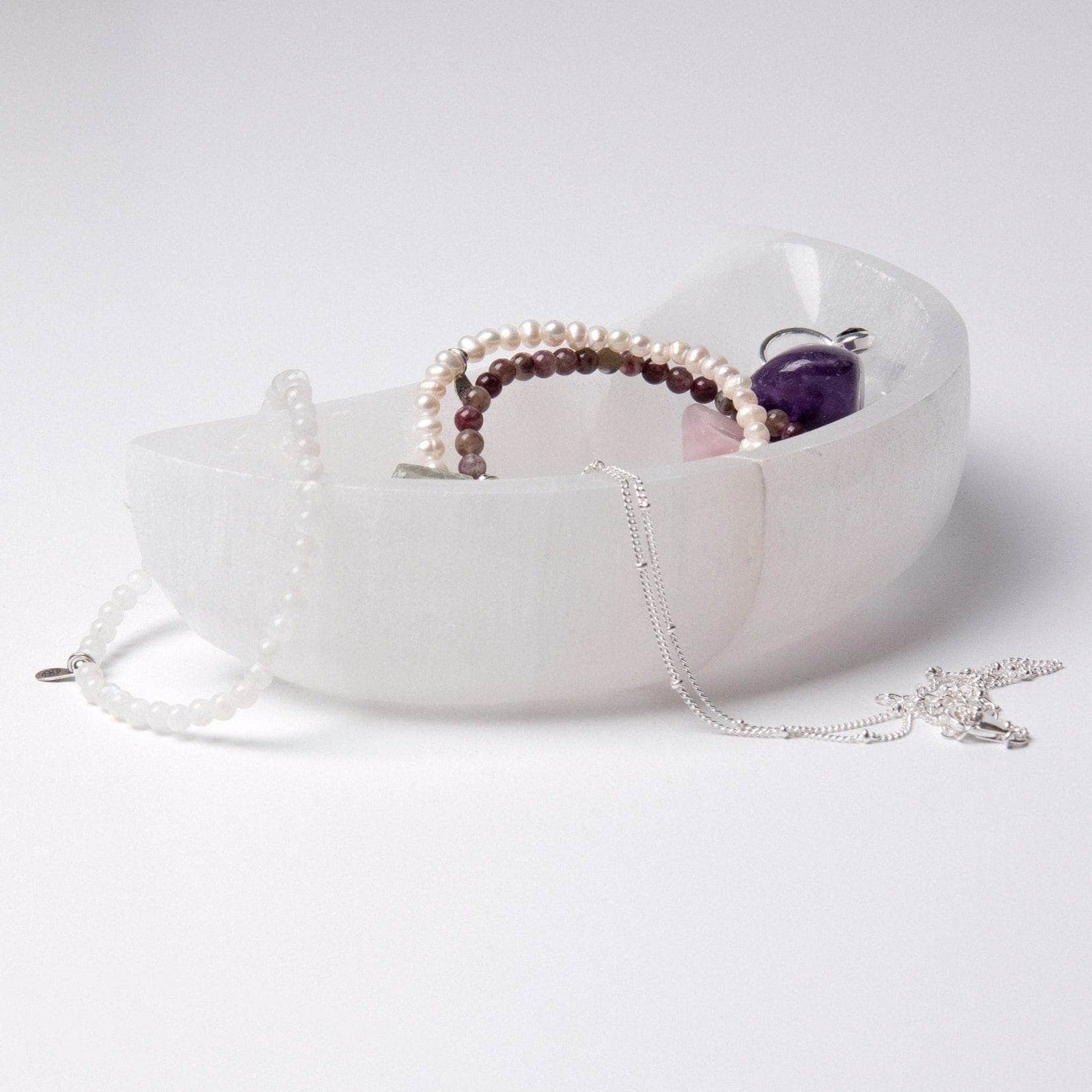 Studio-Session-1814 Selenite Moon Crystal Recharging Bowl - Image 10