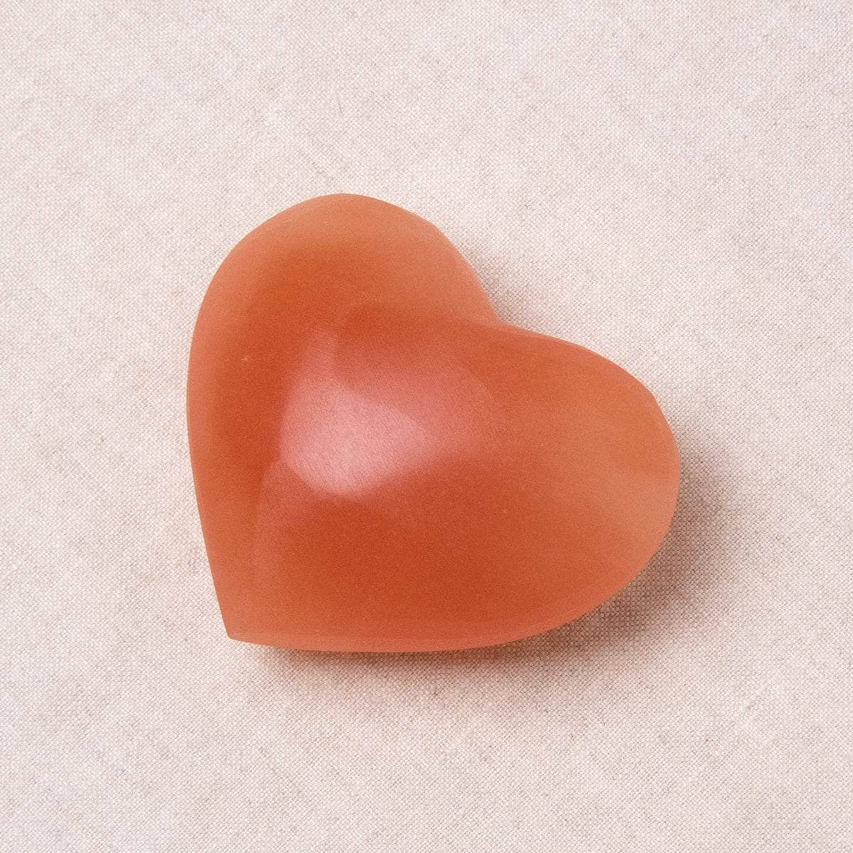 Studio-Session-1852 Peach Selenite Heart - Image 2