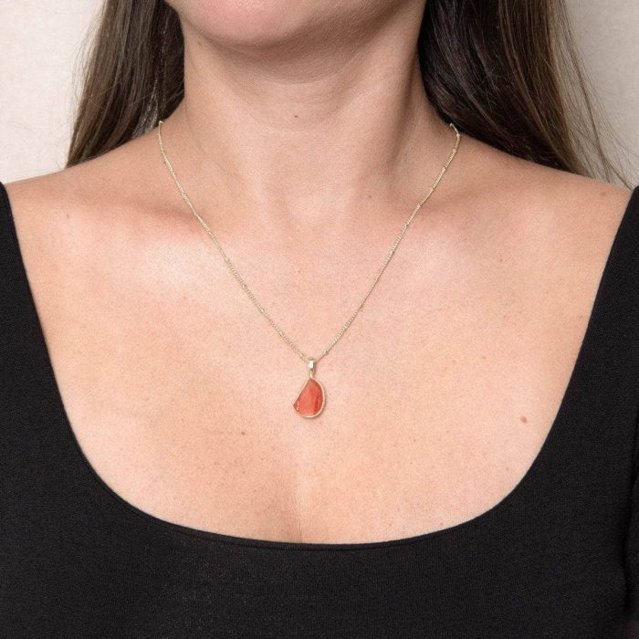 Carnelian Raw Crystal Necklace - Image 2