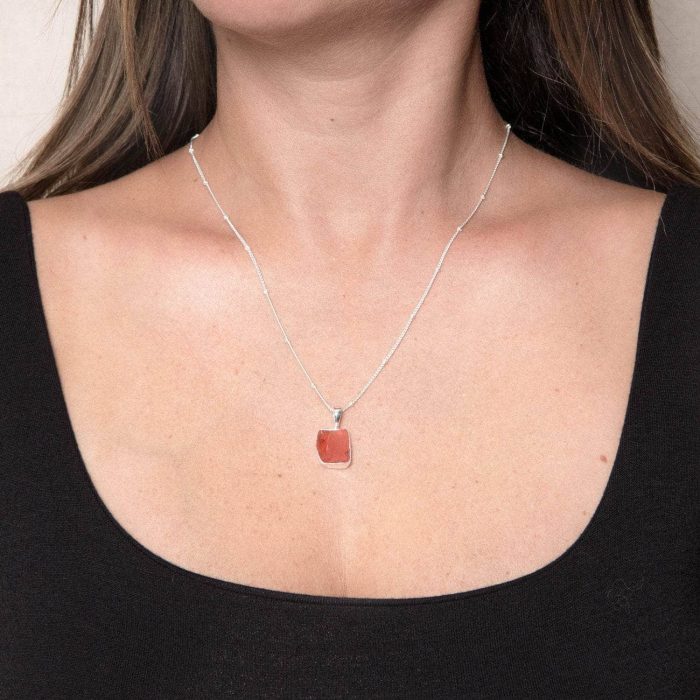 Carnelian Raw Crystal Necklace - Image 5