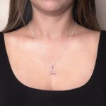 Rose Quartz Raw Crystal Necklace - Image 2