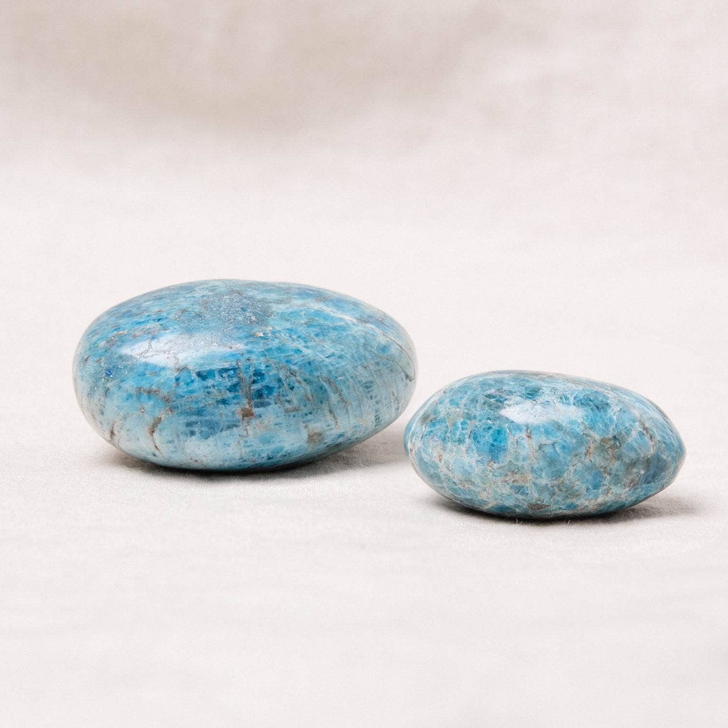 Studio-Session-2438 Blue Apatite Palm Stone - AAA Premium Quality - Image 4