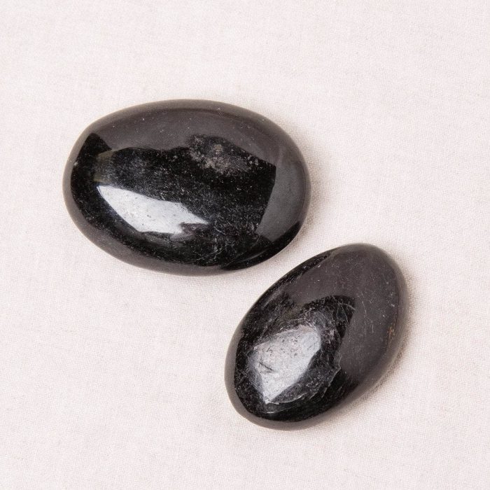 Black Tourmaline Palm Stones - AAA Premium Quality - Image 2