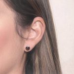 Bloodstone Gold or Silver Stud Earrings - Image 6