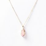 Pink Opal Raw Crystal Necklace - Image 6