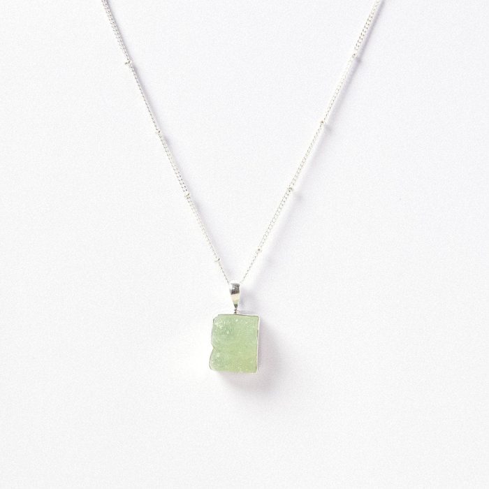 Prehnite Raw Crystal Necklace - Image 6