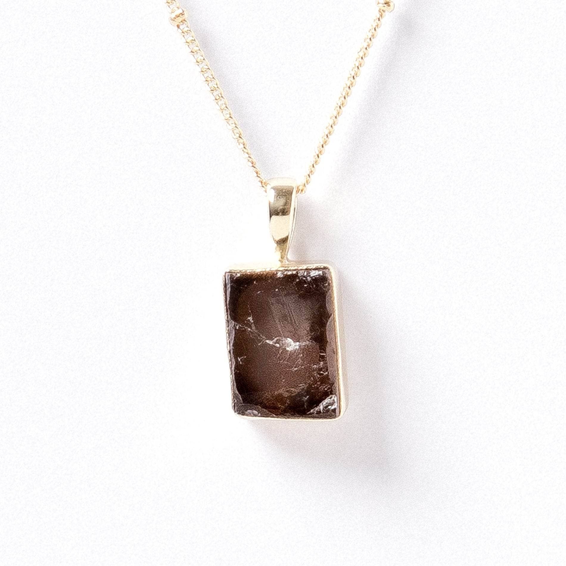 Studio-Session-2721 Smoky Quartz Raw Crystal Necklace - Image 4