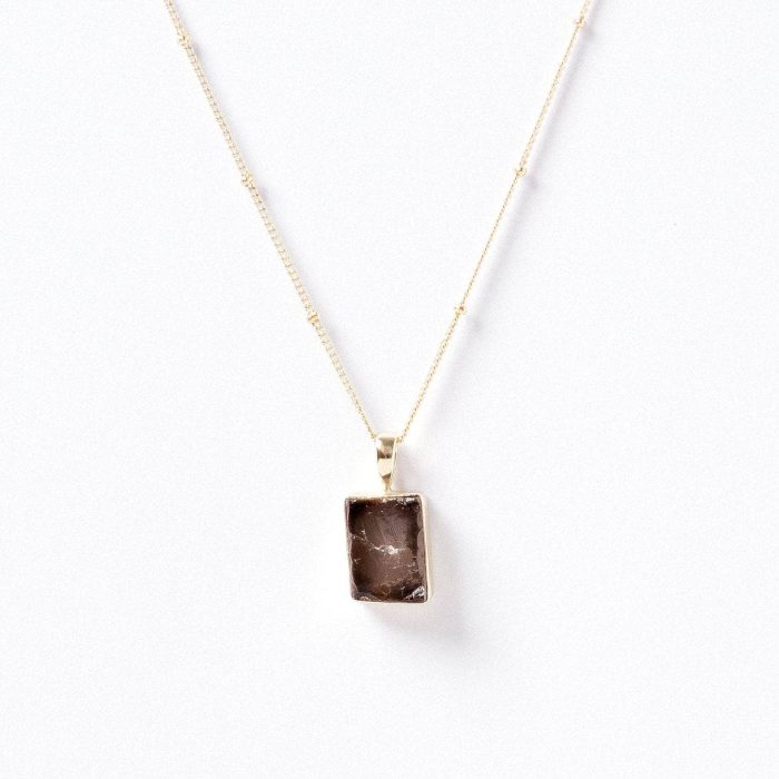 Smoky Quartz Raw Crystal Necklace - Image 6