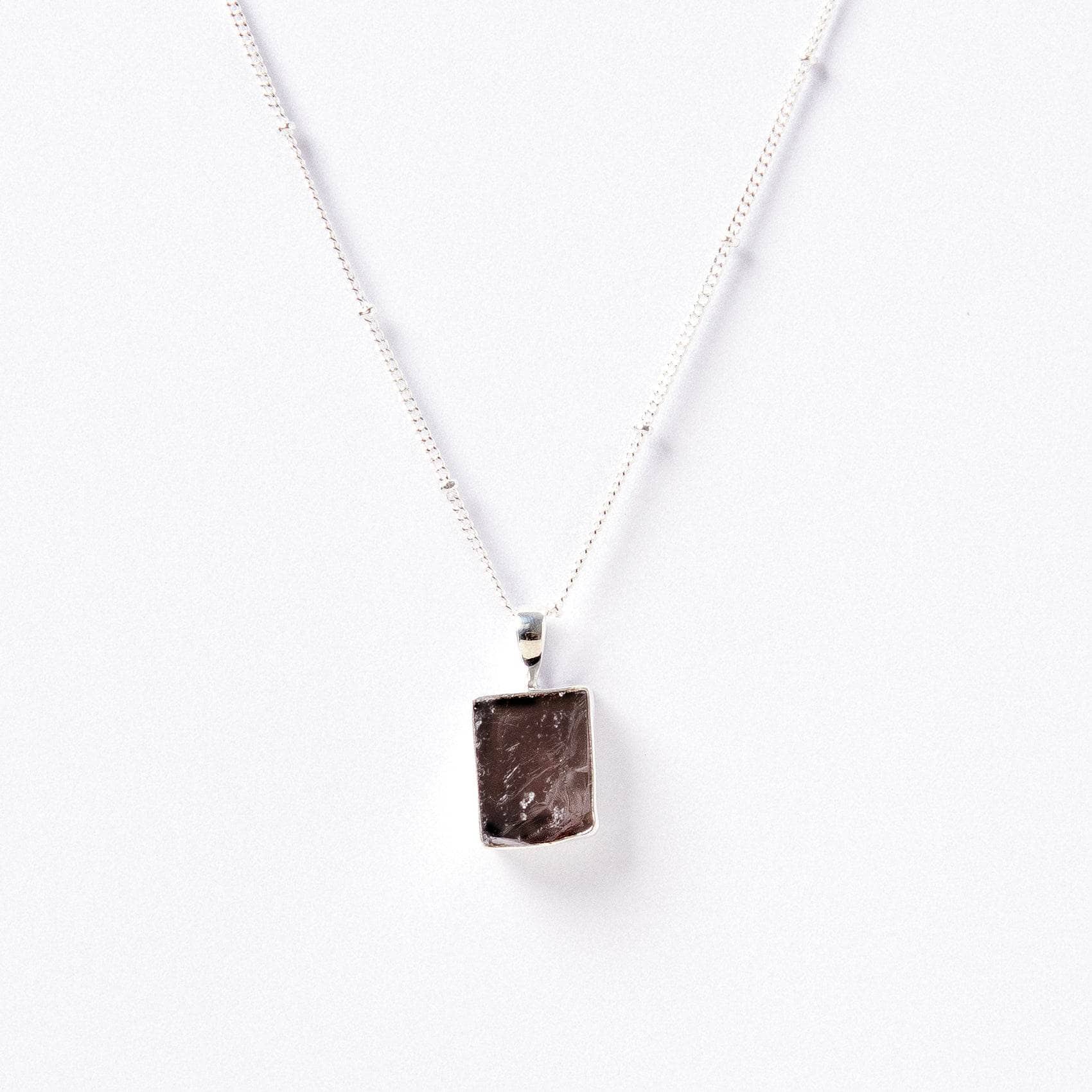 Studio-Session-2724 Smoky Quartz Raw Crystal Necklace - Image 3