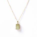 Prehnite Raw Crystal Necklace - Image 3