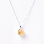 Genuine Citrine Raw Crystal Necklace - Image 3