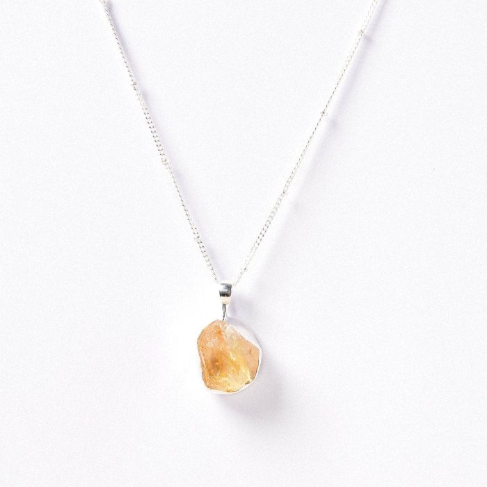 Genuine Citrine Raw Crystal Necklace - Image 3