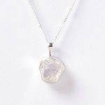 Clear Quartz Raw Crystal Necklace - Image 4