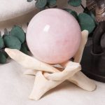 Rose Quartz Sphere with Tripod - Image 2