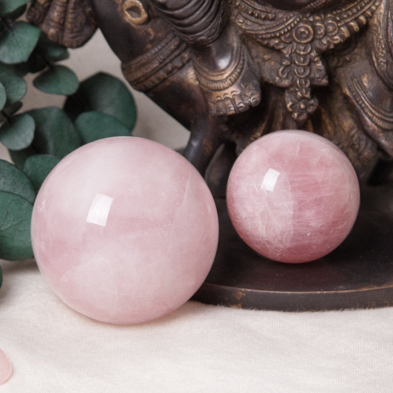Studio-Session-3490 Rose Quartz Sphere with Tripod - Image 4