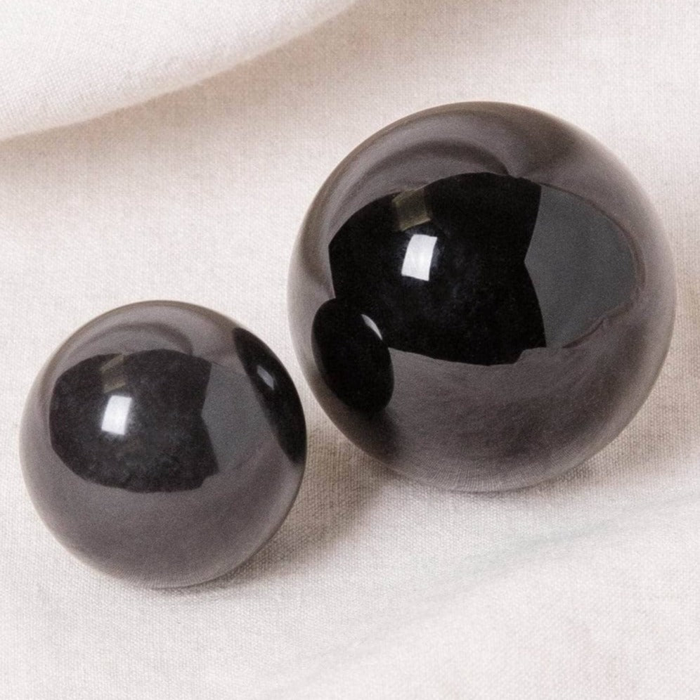 Studio-Session-3540 Black Obsidian Sphere with Tripod - Image 2