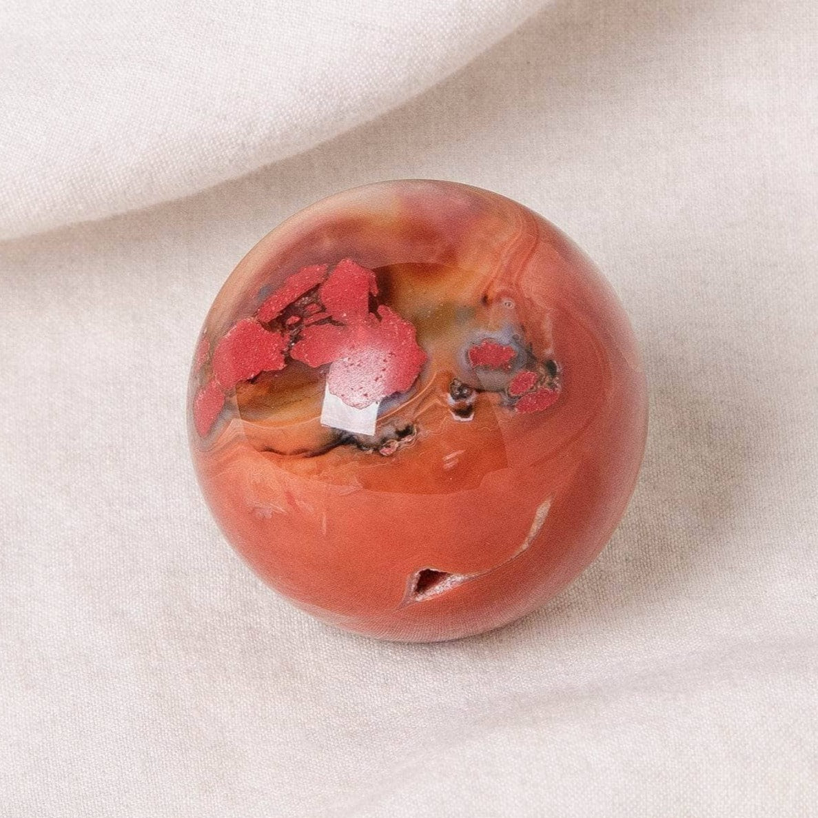 Studio-Session-3606 Carnelian Sphere with Tripod - AAA Premium Quality - Image 4