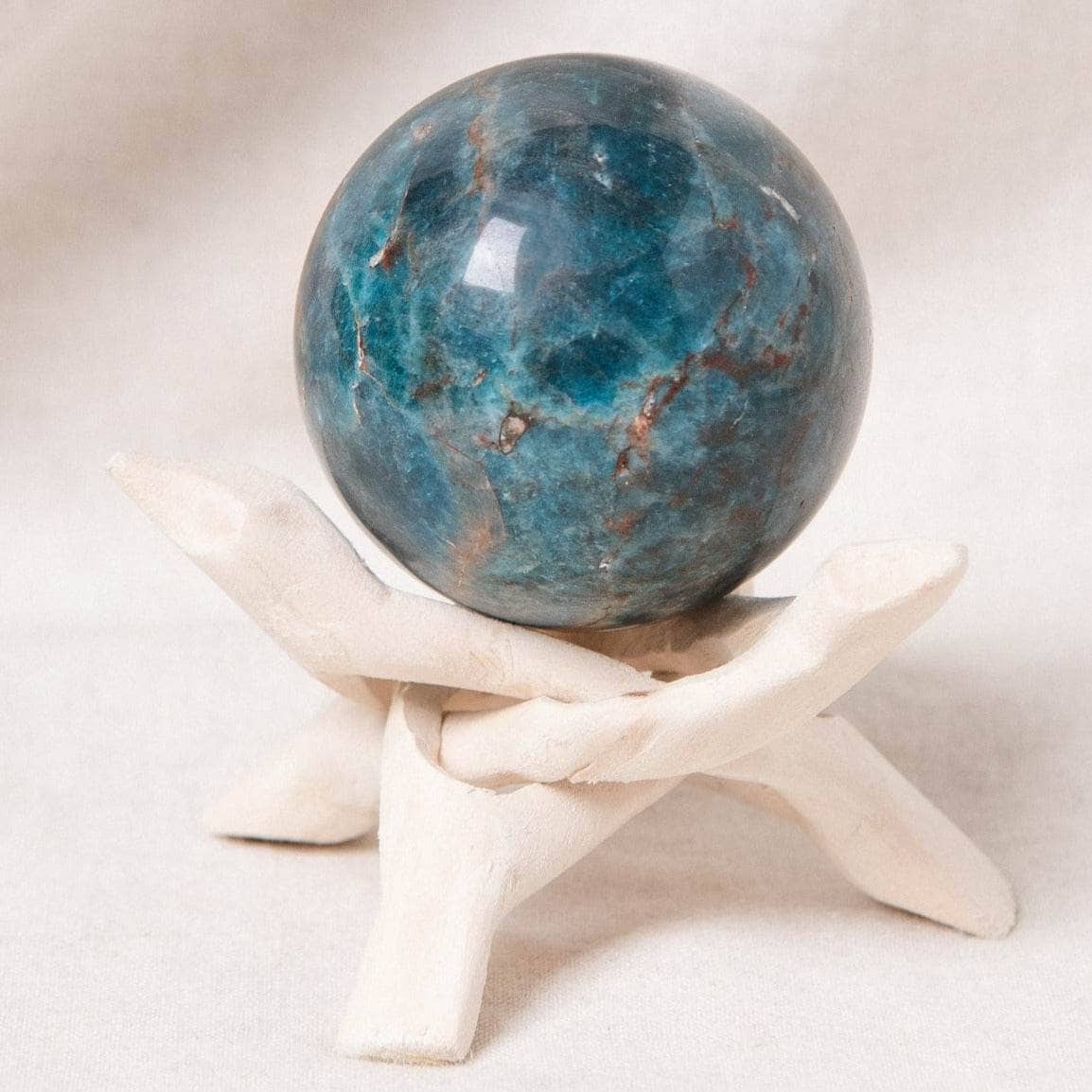 Studio-Session-3739 Apatite Sphere with Tripod - Image 1