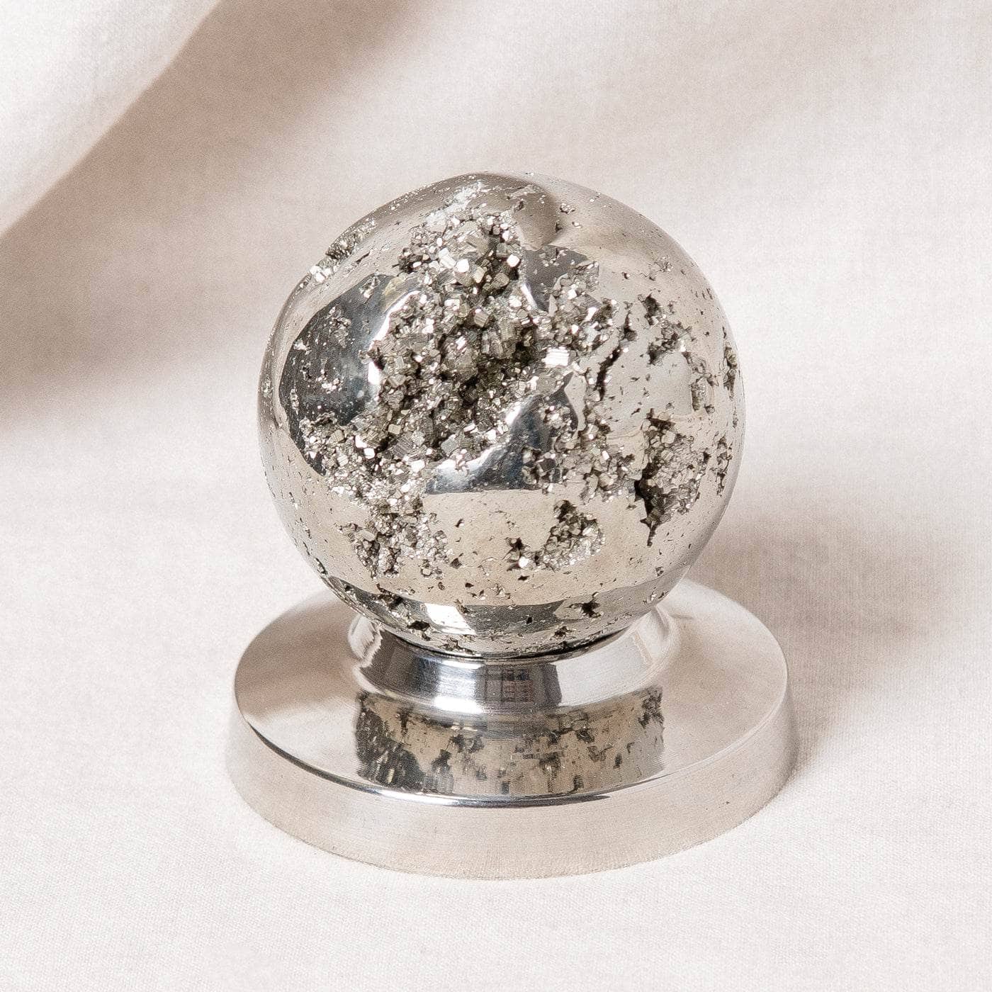 Studio-Session-4032 Natural Pyrite Sphere - AAA Premium Quality - Image 11