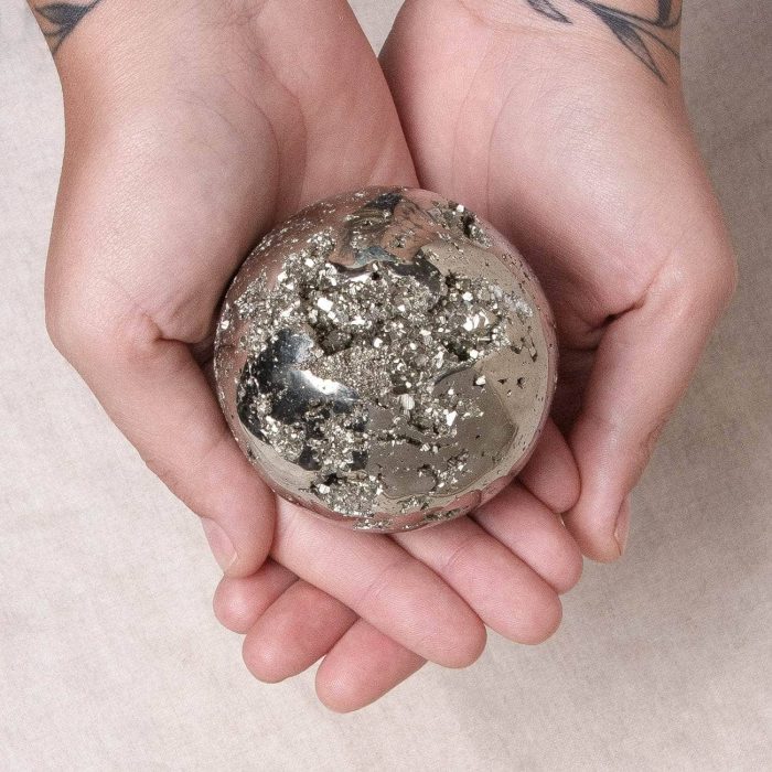 Natural Pyrite Sphere - AAA Premium Quality - Image 10