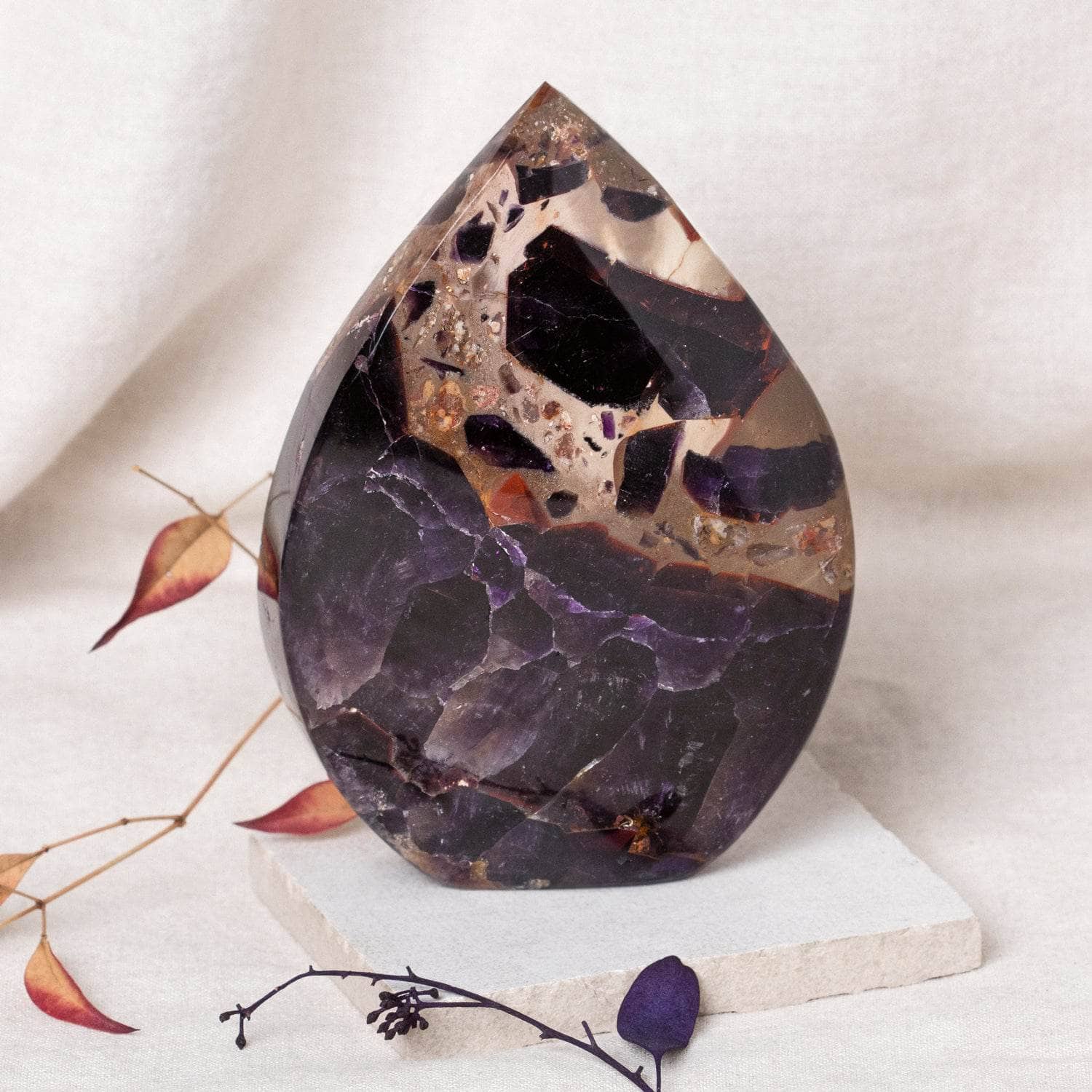 Studio-Session-4445 Amethyst Flame Freeform  Crystal - Image 1