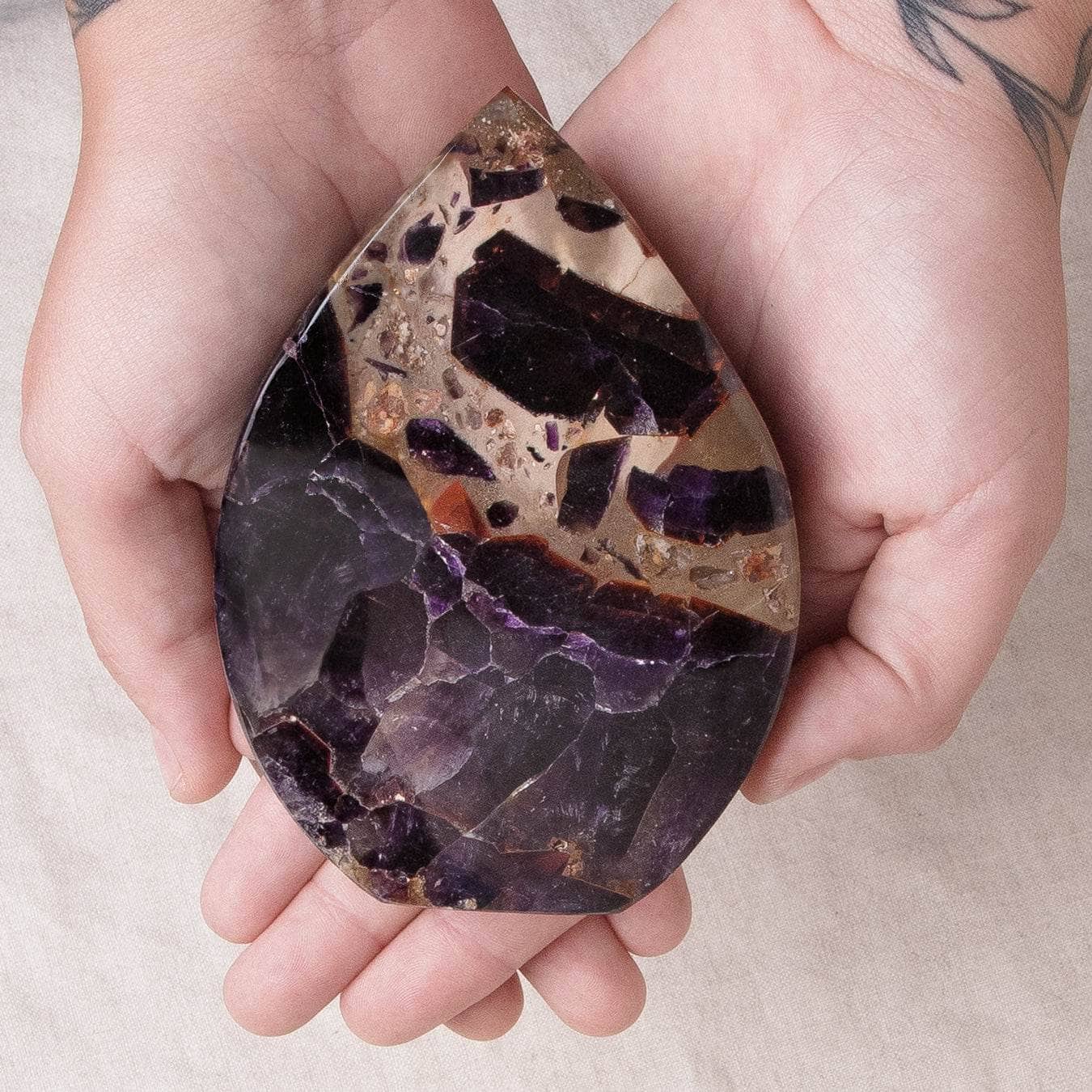 Studio-Session-4472 Amethyst Flame Freeform  Crystal - Image 2