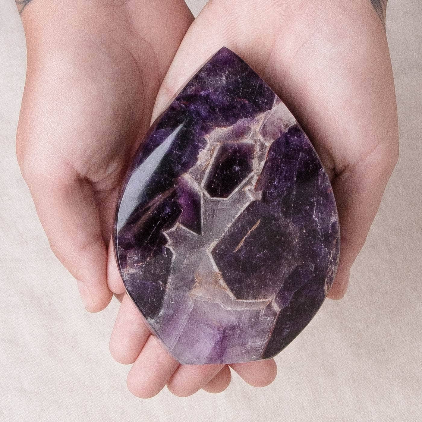 Studio-Session-4475 Amethyst Flame Freeform  Crystal - Image 3