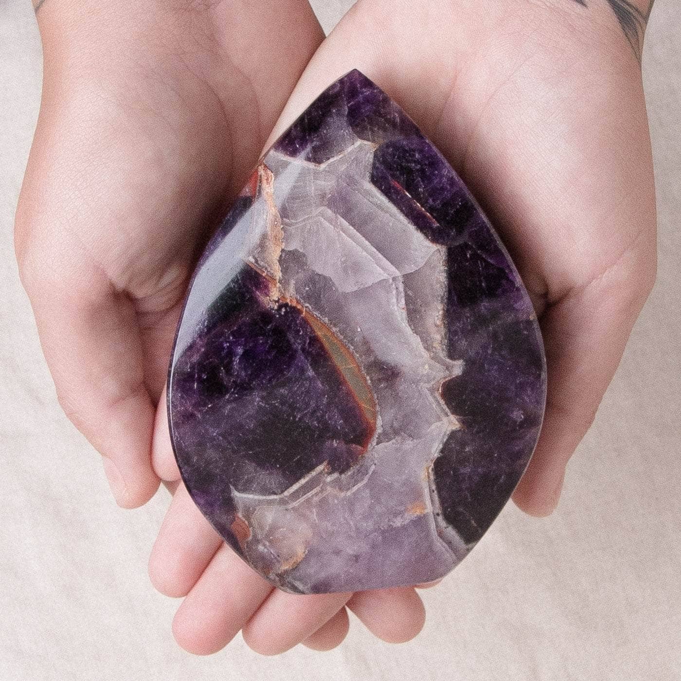 Studio-Session-4476 Amethyst Flame Freeform  Crystal - Image 6