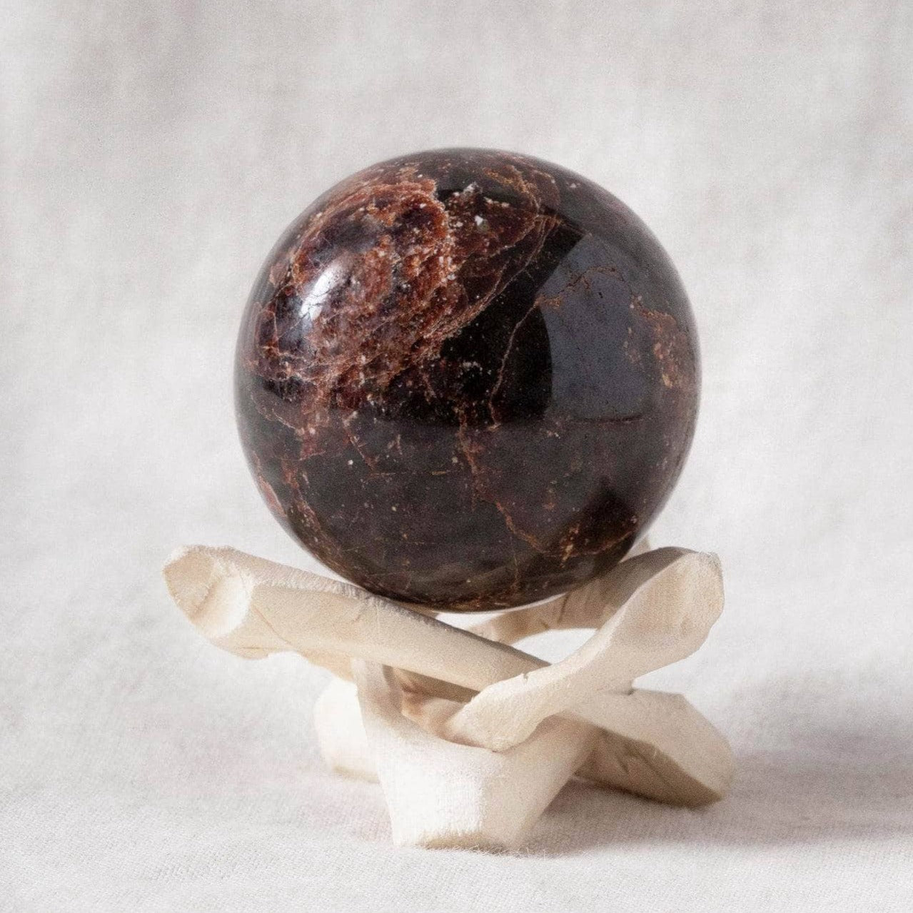 Studio-Session-479copy Garnet Sphere with Tripod - AAA Premium Quality - Image 6