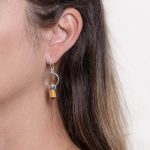 Tiger Eye Crystal Point Earrings - Image 6