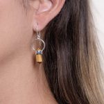 Tiger Eye Crystal Point Earrings - Image 8