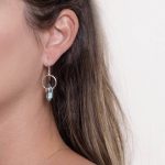 Labradorite Crystal Point Earrings - Image 6