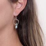 Labradorite Crystal Point Earrings - Image 8