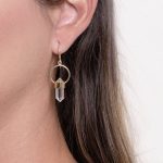Clear Quartz Crystal Point Earrings - Image 8