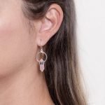 Rose Quartz Crystal Point Earrings - Image 4