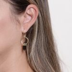 Black Tourmaline Crystal Point Earrings - Image 8