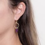 Amethyst Crystal Point Earrings - Image 4